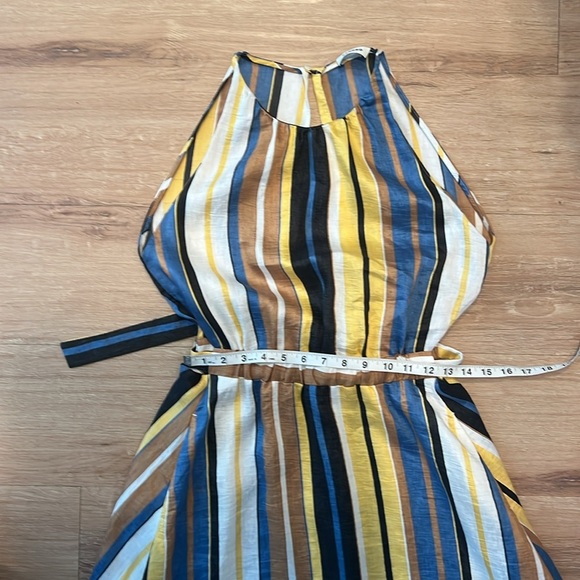 Sandro taila striped linen-blend maxi dress Size - 38/US 6 - Picture 15 of 16